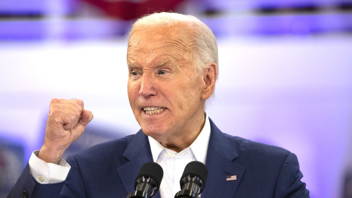 U.S. President Joe Biden speaks to supporters at a campaign event at Renaissance High School on July 12, 2024 in Detroit, Michigan. Biden continues on the campaign trail as he faces calls from an increasing number of Democratic legislators, donors, political pundits, and media outlets to end his campaign and not seek re-election. (Photo by Bill Pugliano/Getty Images)