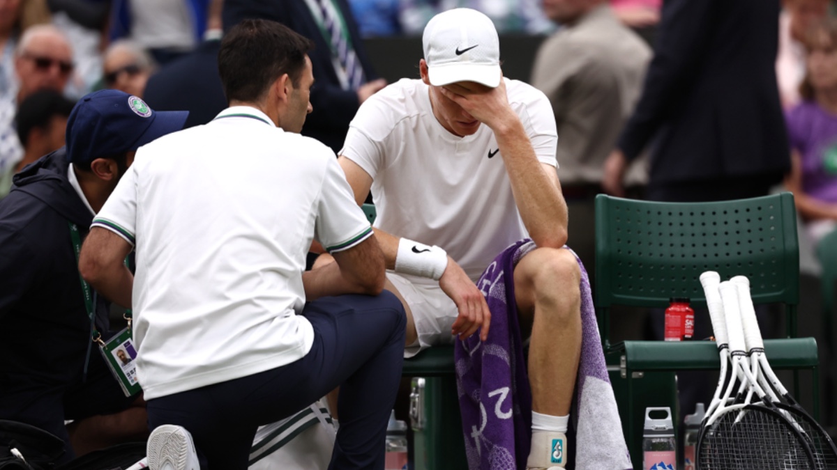 Jannik Sinner at Wimbledon 2024