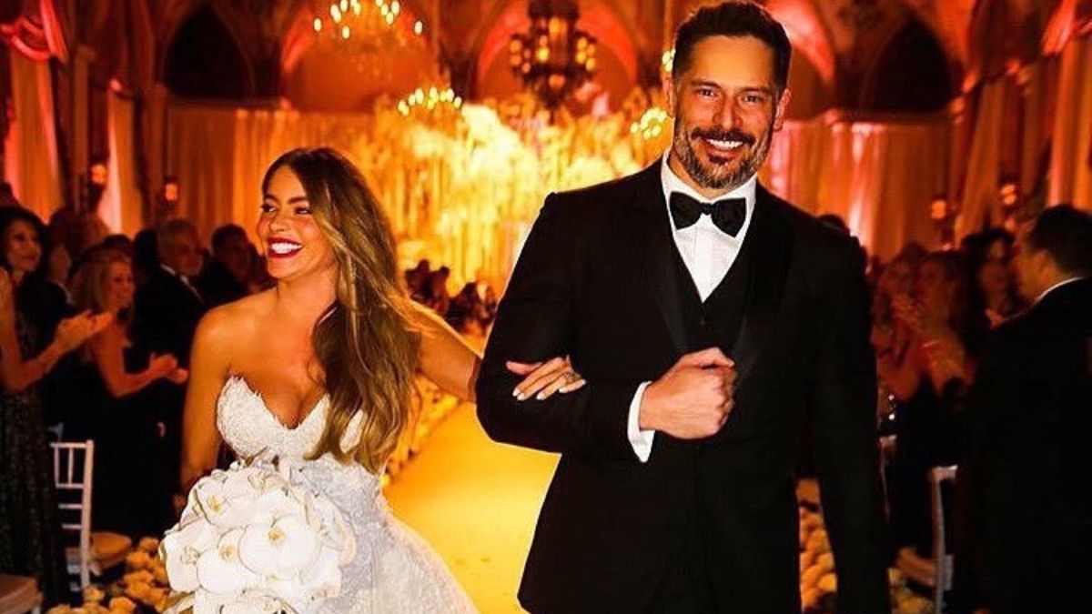 Joe Manganiello and Sofia Vergara at their wedding