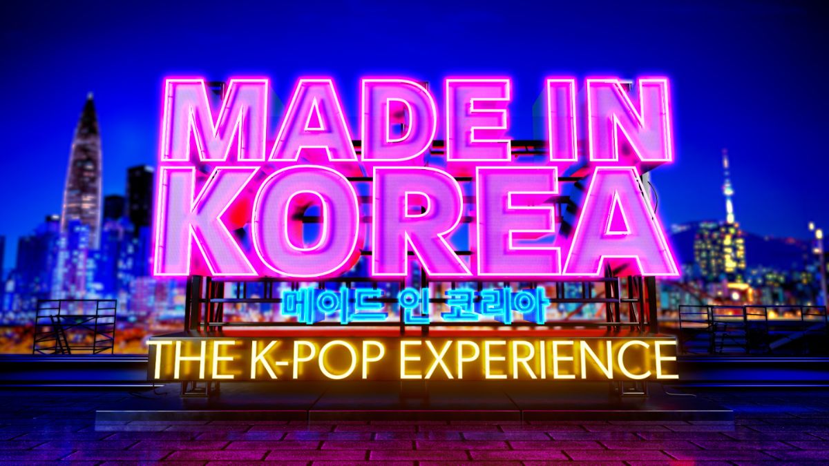 Promotional image for 'MADE IN KOREA: THE K-POP EXPERIENCE'.