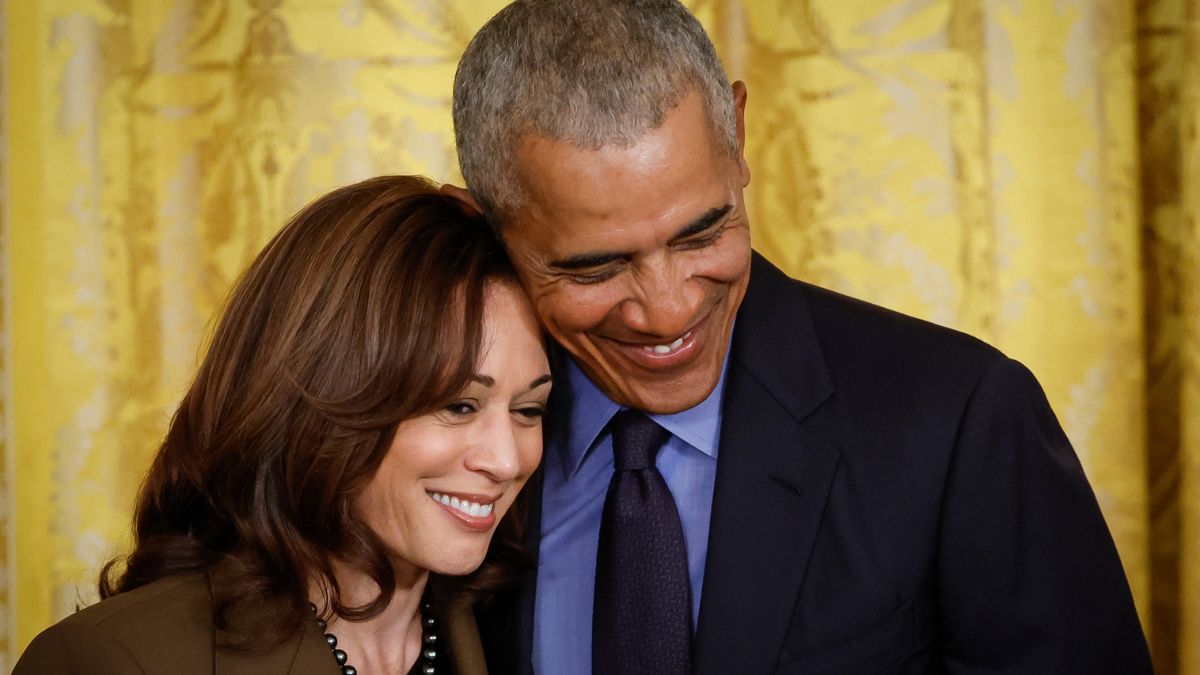 Barack Obama and Kamala Harris