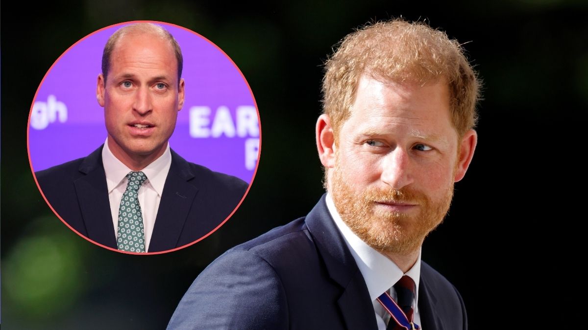 Prince William, Prince of Wales wearing a recycled tie makes a speech at the Breakthrough Energy Summit on June 27, 2024 in London, England/Prince Harry, Duke of Sussex (wearing a Household Division regimental tie) attends The Invictus Games Foundation 10th Anniversary Service at St Paul's Cathedral on May 8, 2024 in London, England