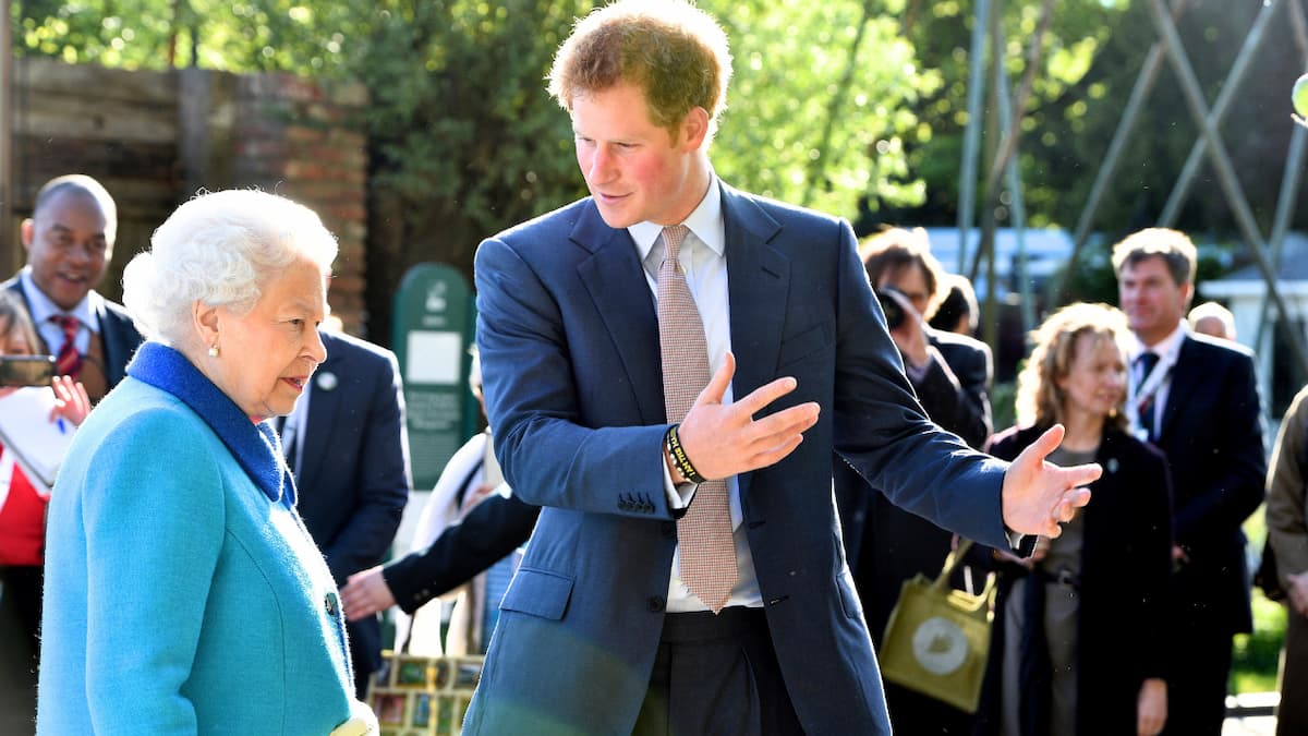 Prince Harry and Queen Elizabeth II