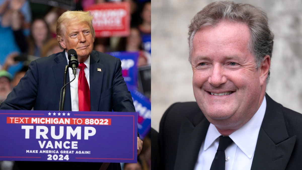 Donald Trump Piers Morgan Getty