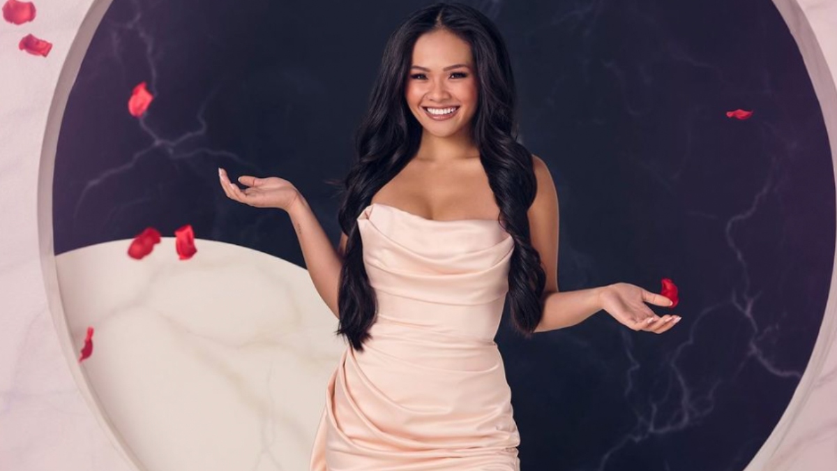 Jenn Tran posing for a promo photo for The Bachelorette season 21