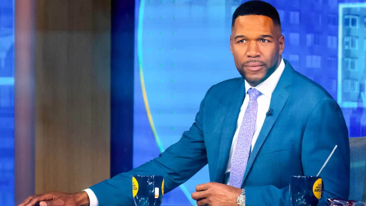 Michael Strahan hosting Good Morning America