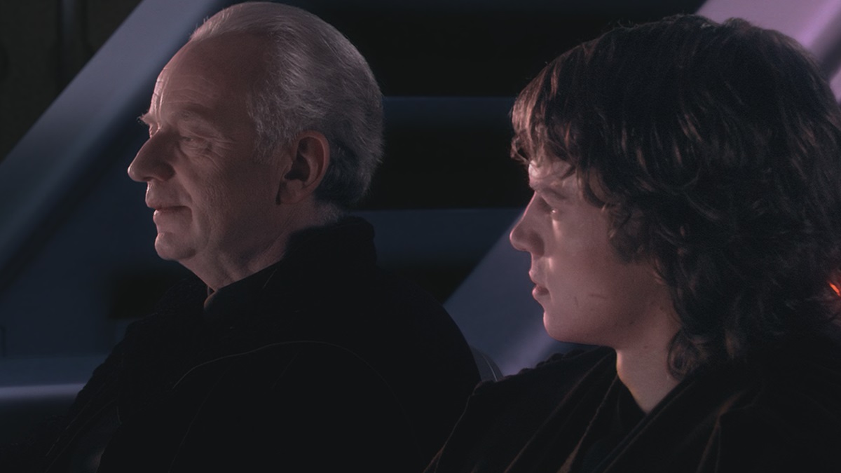 Palpatine talking to Anakin about Darth Plagueis