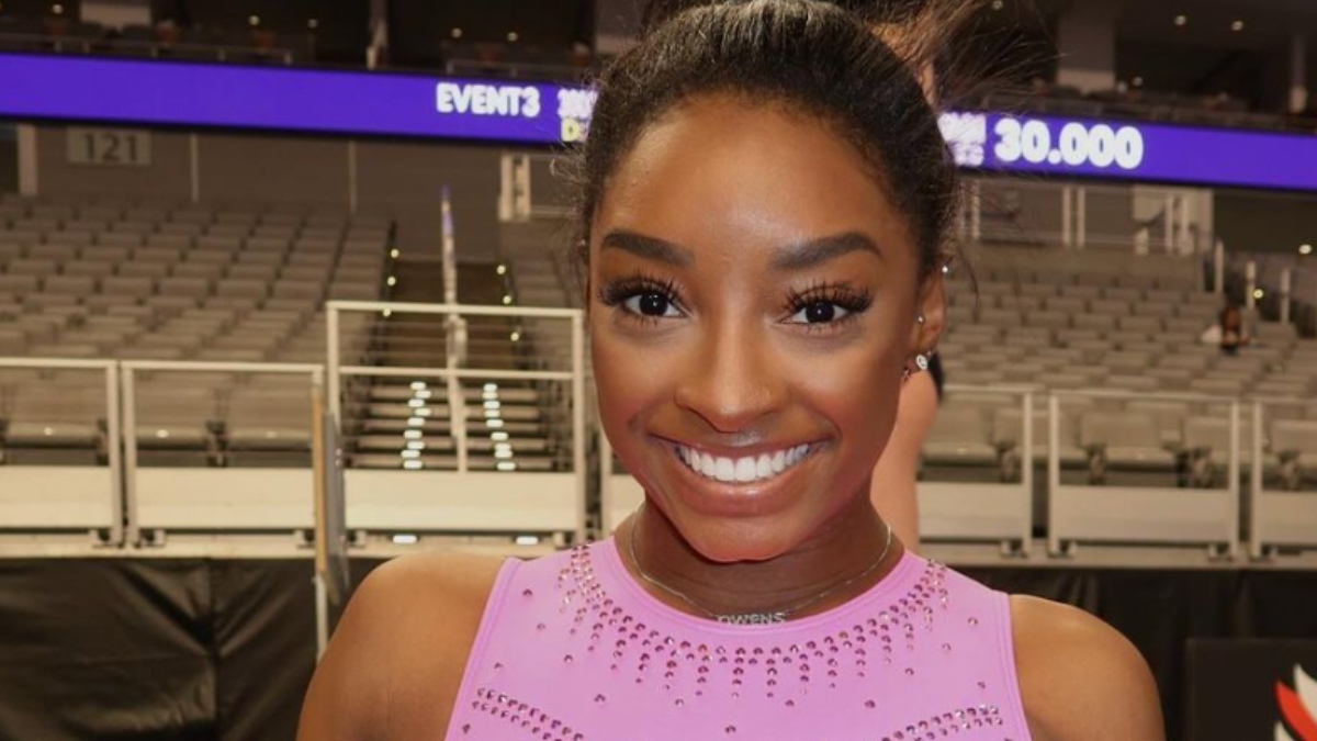 Simone Biles smiling