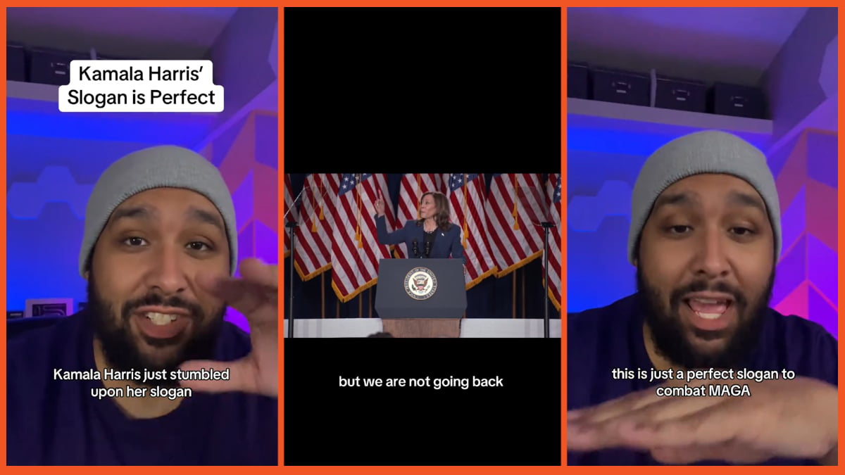 Kamala Harris slogan TikTok