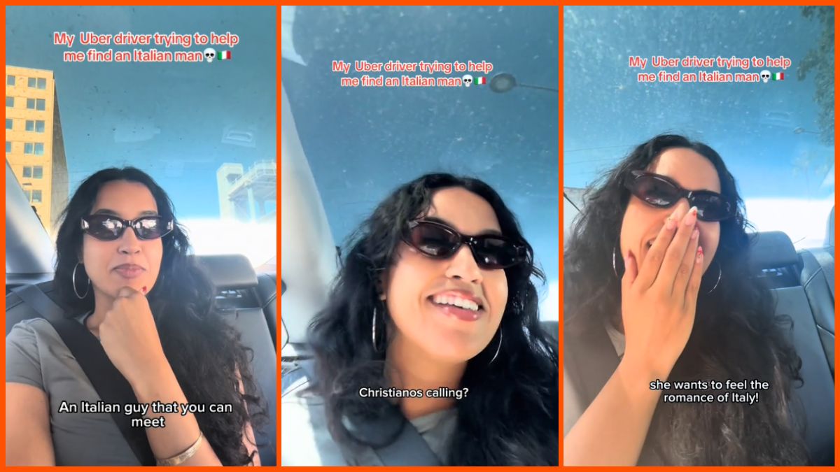 Screenshots of Alexia Del Valle's TikTok video.