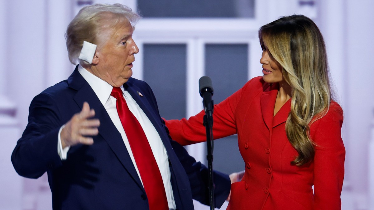 Donald Trump and Melania Trump at RNC