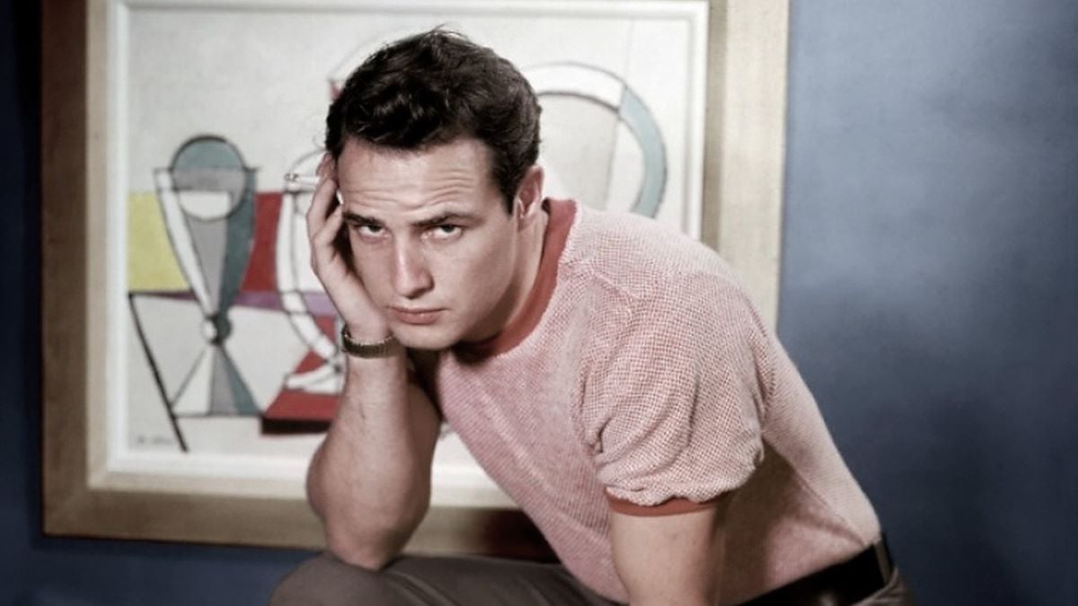 Actor Marlon Brando poses for a portrait circa 1950. (Photo by Columbia Pictures/Getty Images)