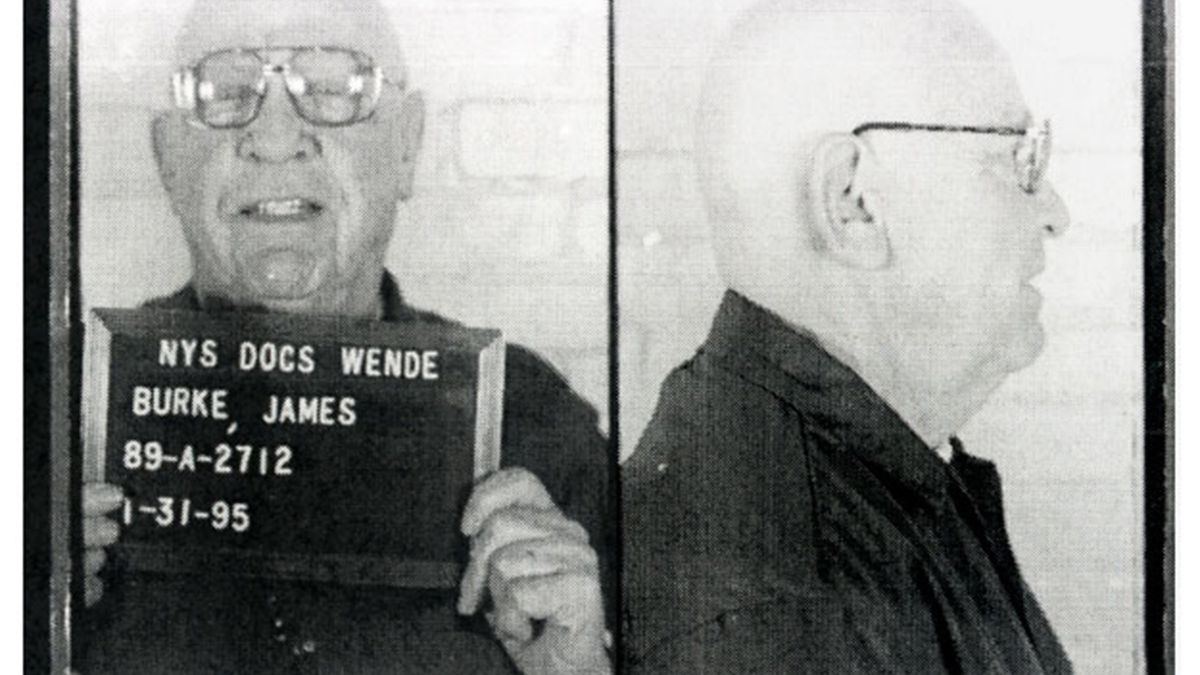 James 'Jimmy the Gent" Burke mugshot on January 31, 1995. (Photo courtesy Bureau of Prisons/Getty Images) 