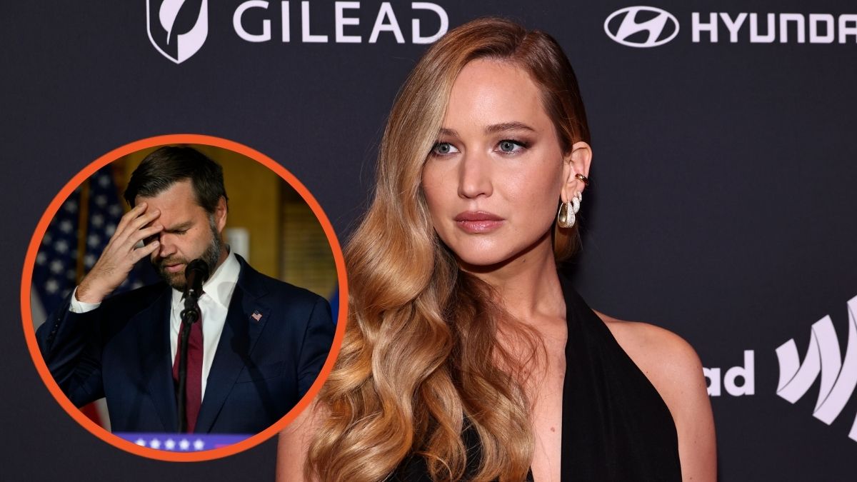 Jennifer Lawrence attends the 35th Annual GLAAD Media Awards and JD Vance speaks at a campaign rally at VFW Post