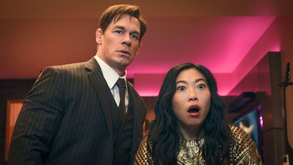 John Cena and Awkwafina in Prime Video's Jackpot