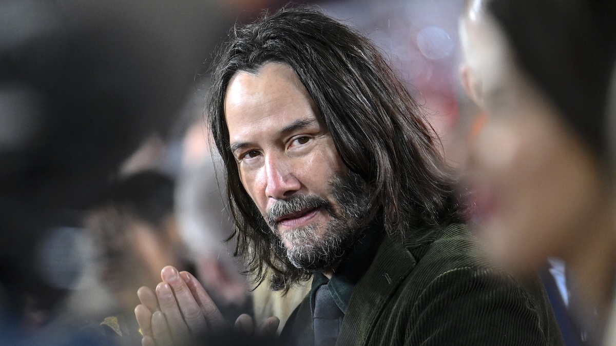 Keanu Reeves attending the "John Wick: Chapter 4"