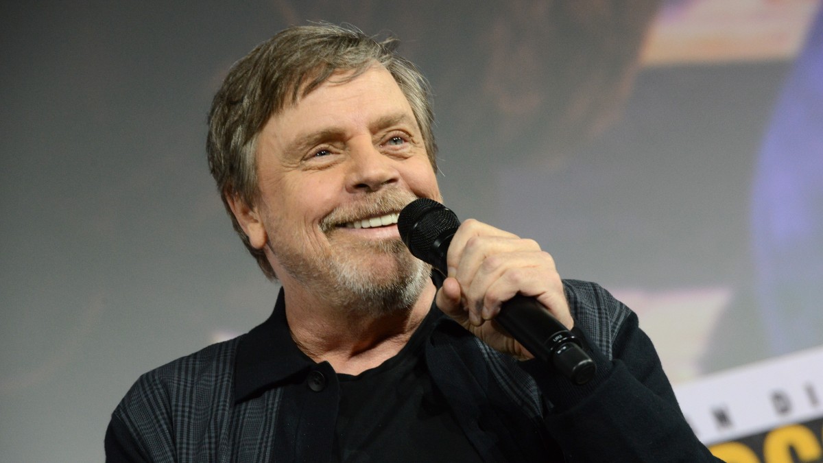 Mark Hamill accepts the Icon award during the Netflix The Dark Crystal age Of Resistance Panel