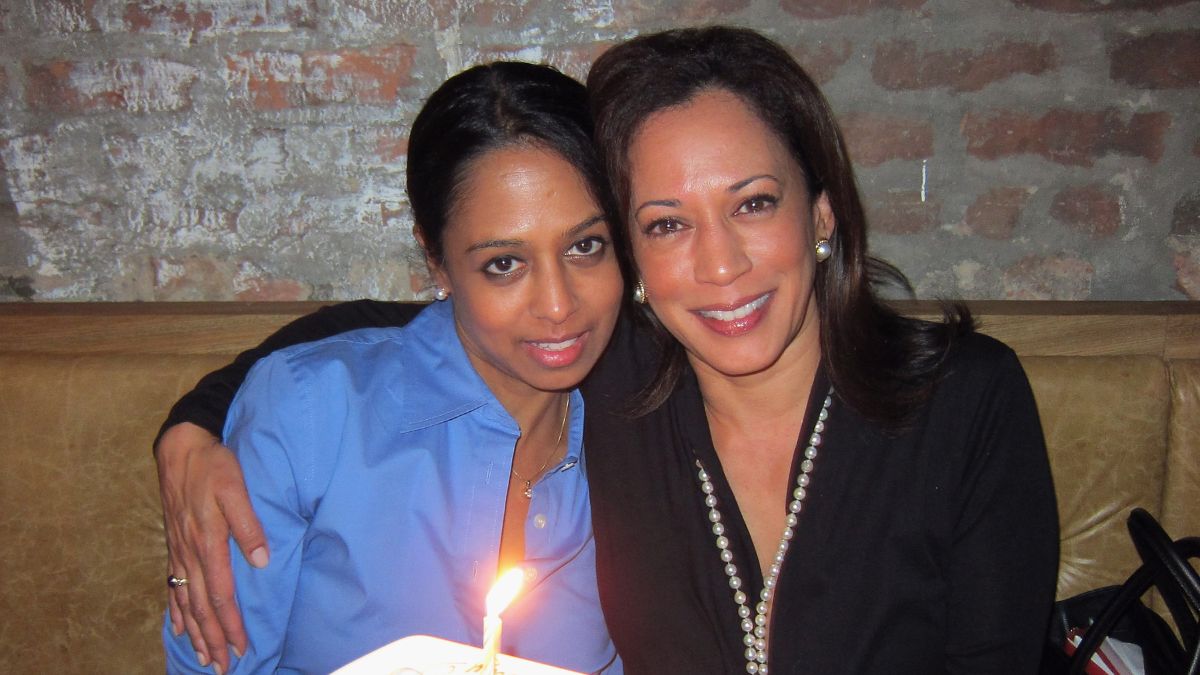 Maya and Kamala Harris