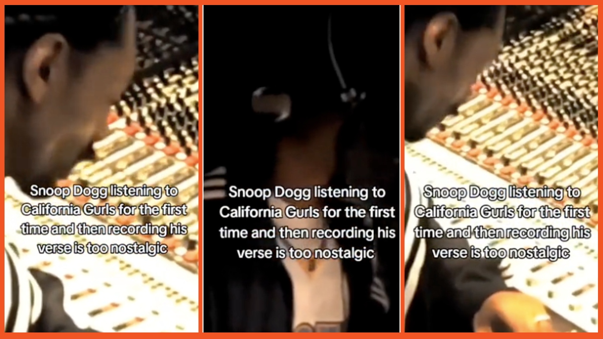 Snoop Dogg recording California Gurls