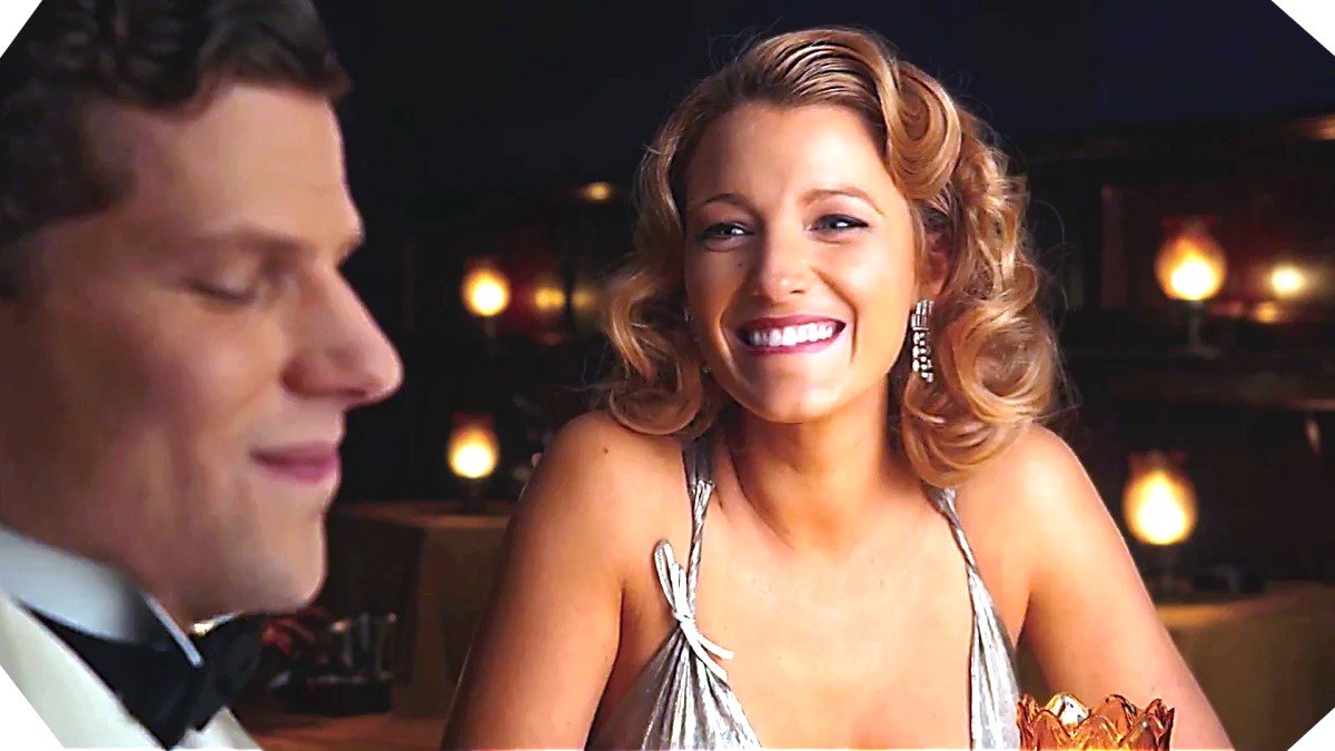 Jesse Eisenberg and Blake Lively in Cafe Society