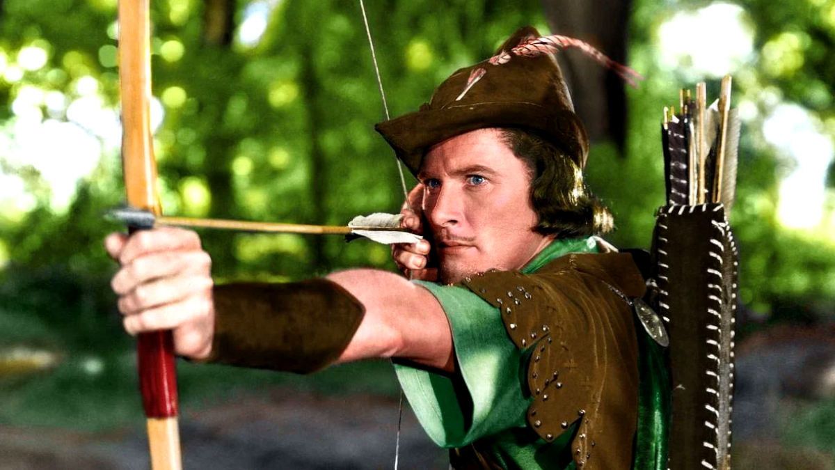 Errol Flynn in The Adventures of Robin Hood