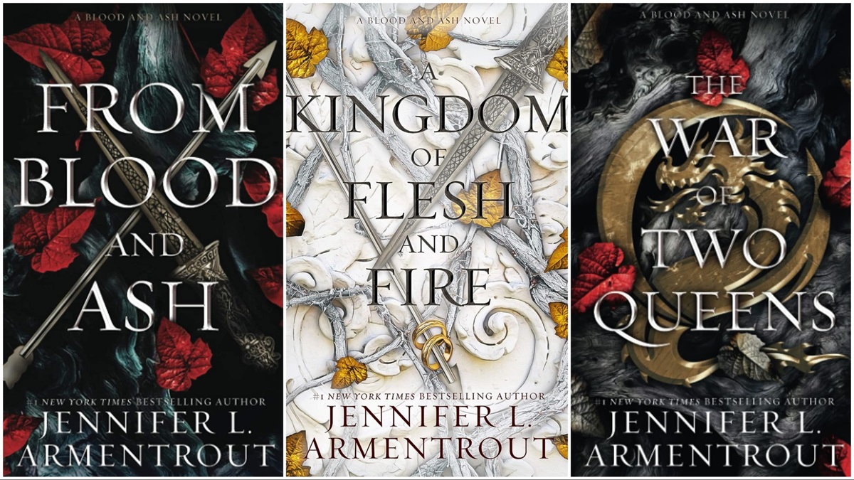 'From Blood and Ash' book covers