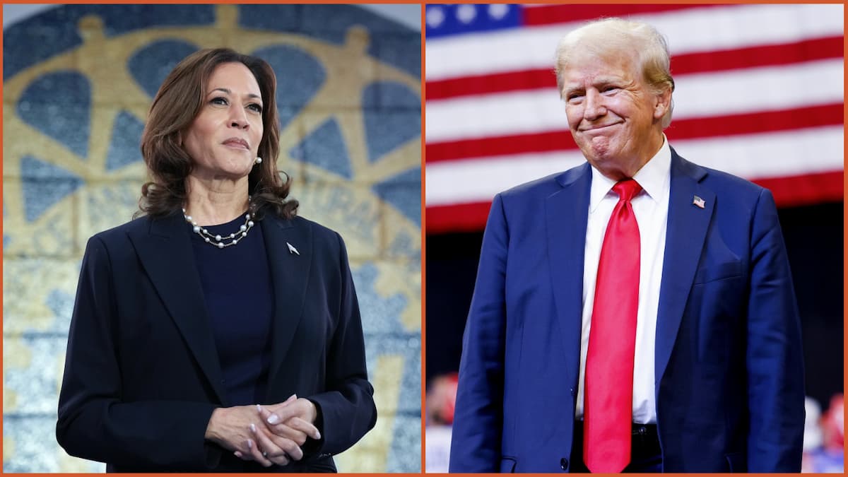 Kamala Harris and Donald Trump