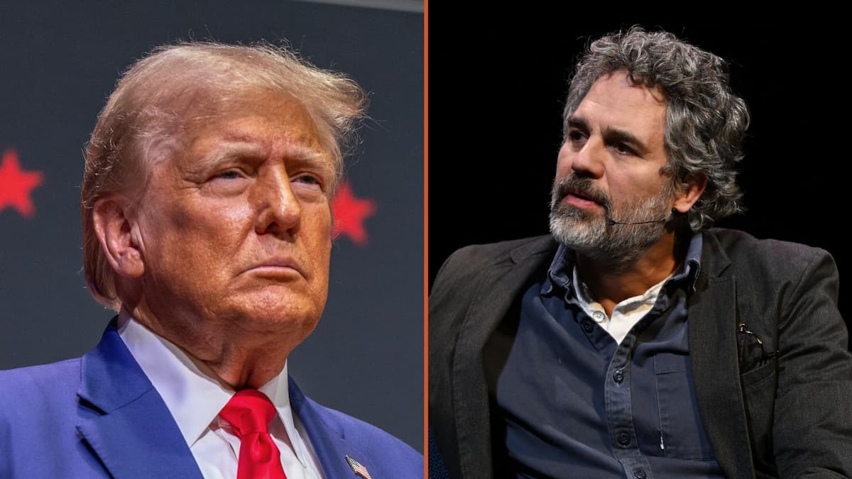 Donald Trump and Mark Ruffalo