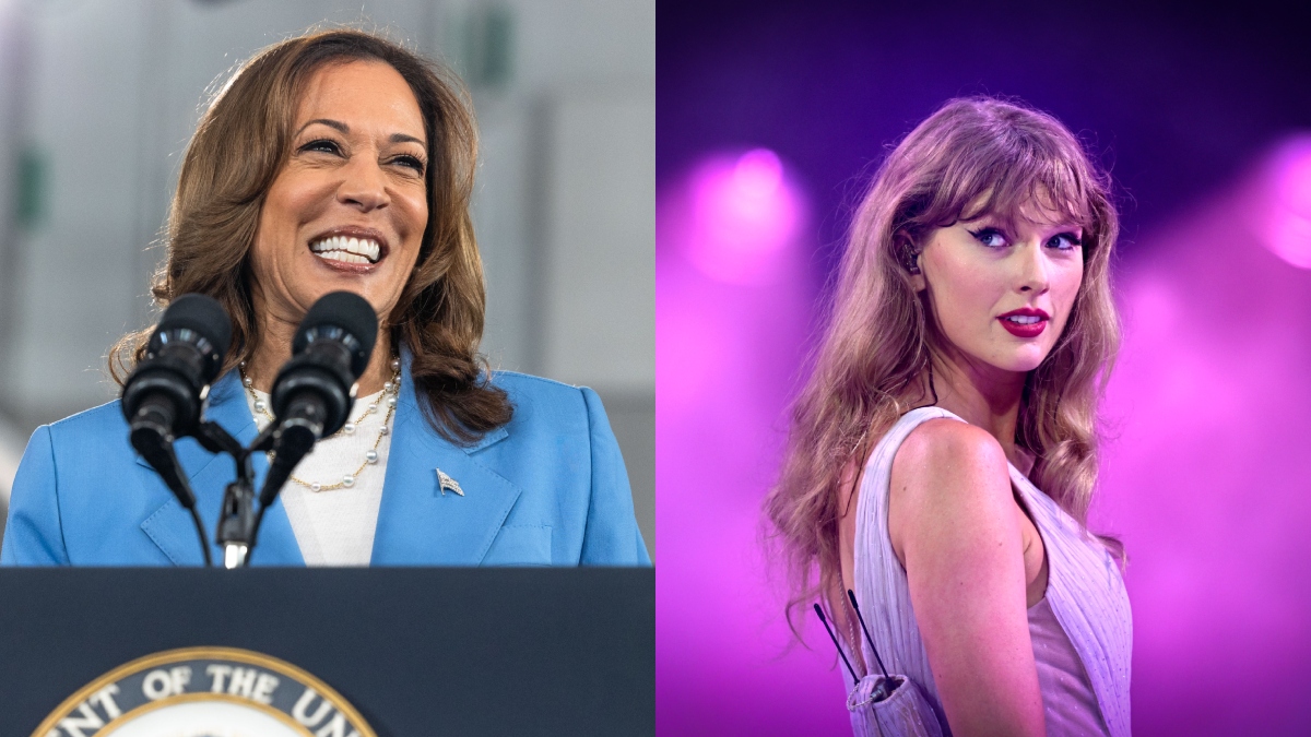 Kamala Harris Taylor Swift Getty