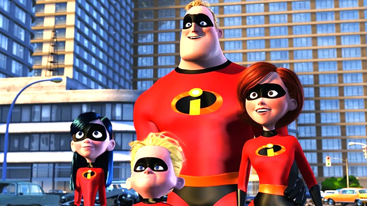 The Parr family in The Incredibles