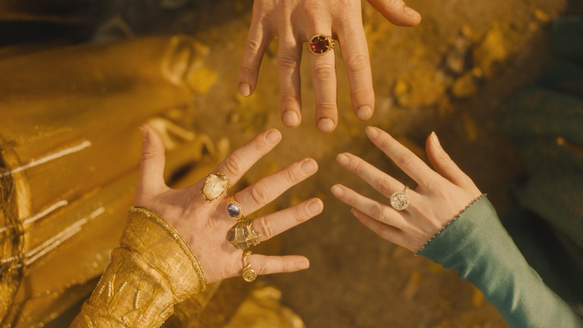 The Three Elven Rings in 'The Rings of Power' television series