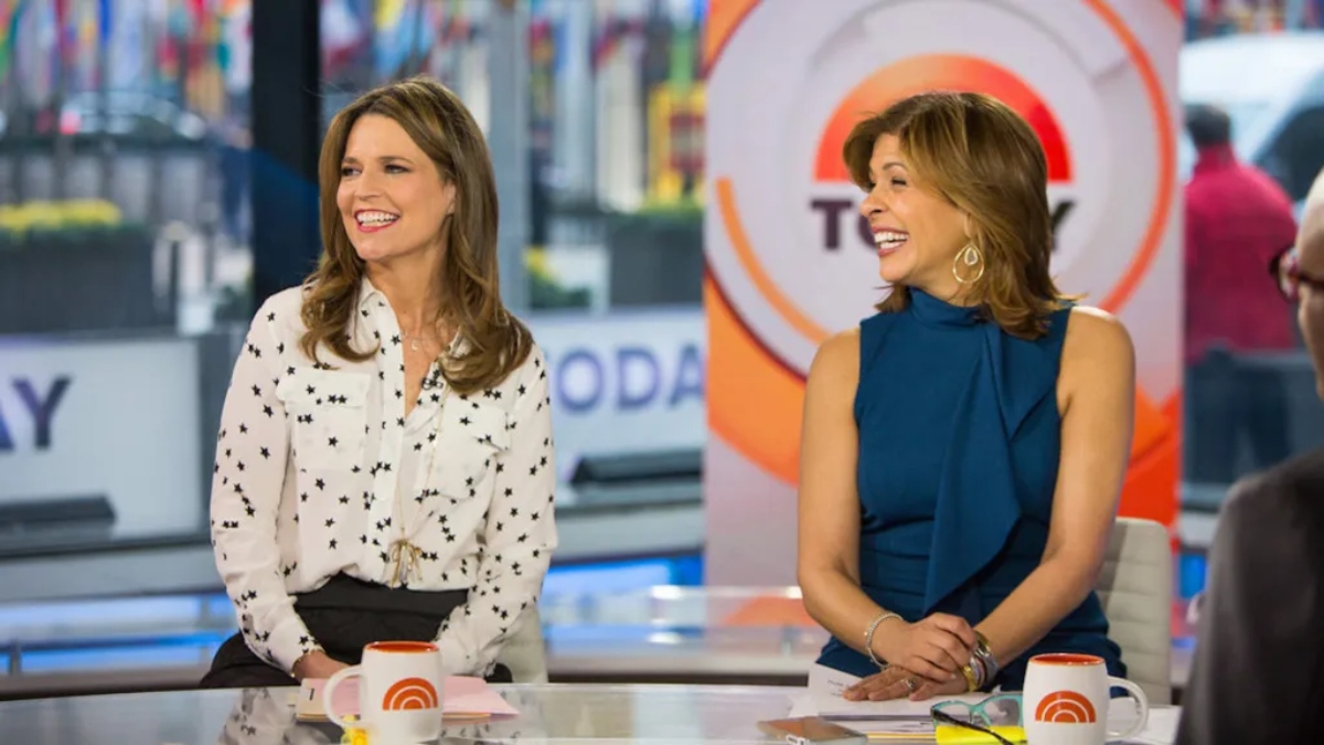 Savannah Guthrie and Hoda Kotb co-hosting The Today Show