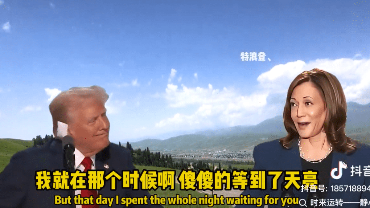 Democrats and Republicans unite in appreciation of bizarre Trump and Harris Chinese folk song duet