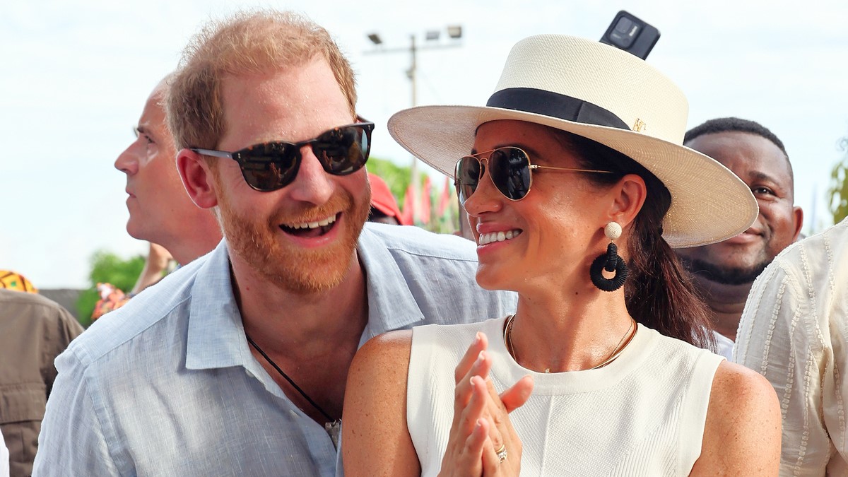 Prince Harry, Duke of Sussex and Meghan, Duchess of Sussex at San Basilio de Palenque during The Duke and Duchess of Sussex Colombia Visit on August 17, 2024 in Cartagena, Colombia.