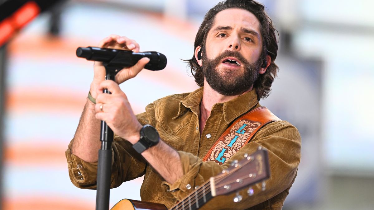 NEW YORK, NY - AUGUST 23: Thomas Rhett performs on "Today" on August 23, 2024 in New York City. (Photo by NDZ/Star Max/GC Images)